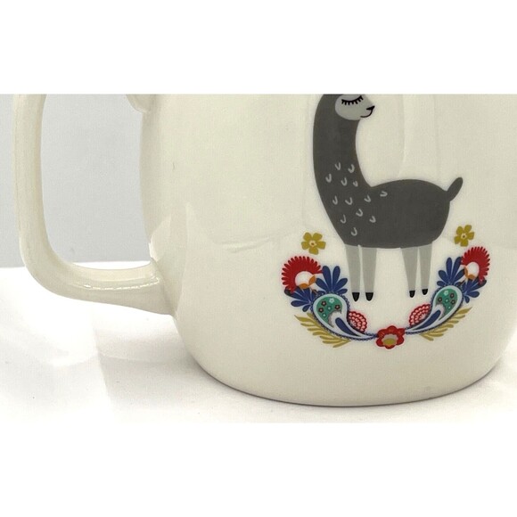 Opalhouse™ 17oz Stoneware Coffee Mug White No Drama Llama Ceramic Porcelain - Picture 11 of 15